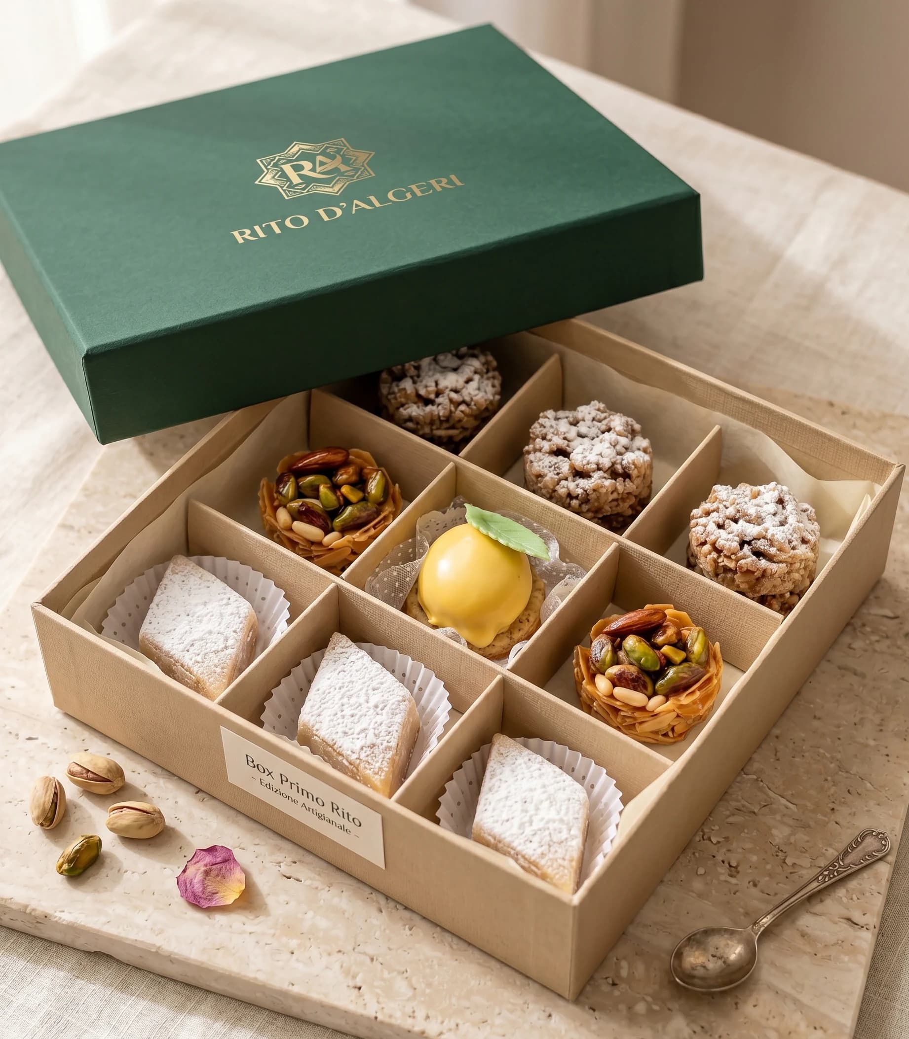 Box Primo Rito con piccoli dolci algerini assortiti