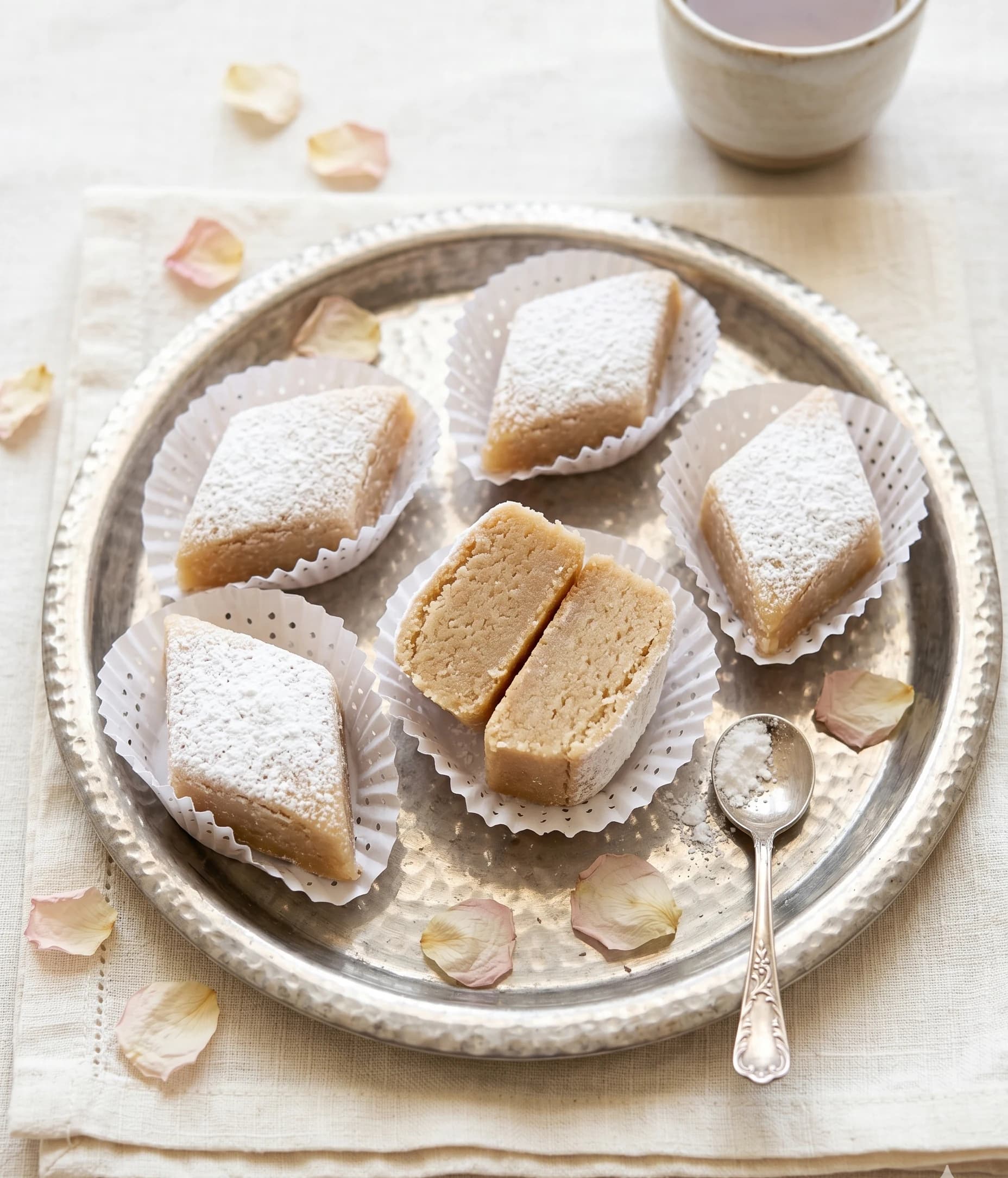 Dolci Taminat a rombo con zucchero a velo
